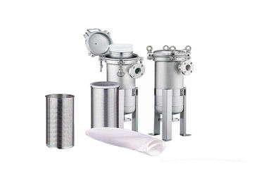 304/316 Stainless Steel Bag Filter Housing , Liquid Bag Filter Housings For Liquid