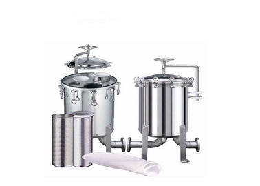 304/316 Stainless Steel Bag Filter Housing , Liquid Bag Filter Housings For Liquid