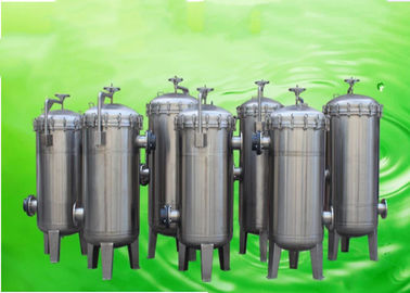 40/ 3 Cores Stainless Steel Cartridge Filter Housing 100-150 Psi Work Pressure