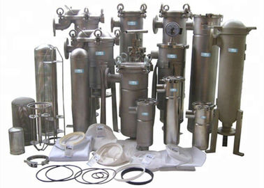 SUS304 / SUS316 High Pressure Filter Housing , Multi Bag Filter Housing
