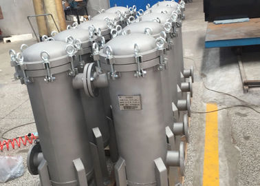 SS Bag Filter Housing , Pressure Rating 150 Psi Industrial Bag Filter System