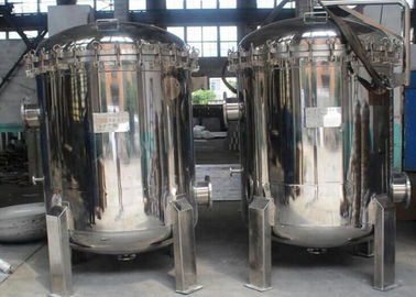 IN / OUT High Pressure Filter Housing , Multi Bag Filter Housing With 304 SS 2" Flange