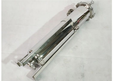 Single Bag Stainless Steel Cartridge Filter Housing Cylindrical Shape