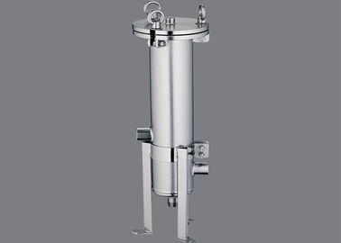 Stainless Steel Single Cartridge Filter Housing Inlet / Outlet Size Customized