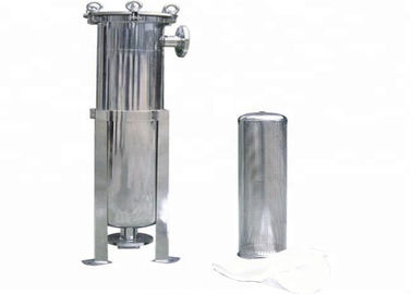 Stainless Steel Single Cartridge Filter Housing , Beer Filter Housing OEM / ODM Available