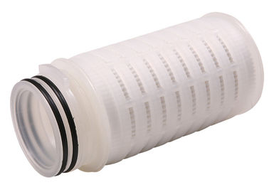 PTEE Round HEPA Filter Cartridges , Micron Single Cartridge Filter Housing