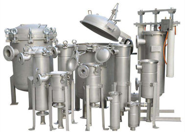 304 Stainless Steel Liquid Bag Filter Housings , Multi Bag Filter Housing