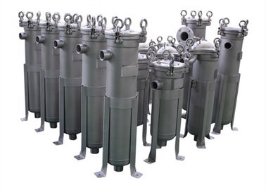 Stainless Steel Single Bag Filter Housing With Bead Blasting Surface CE Certified