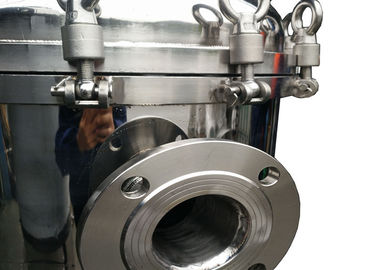 Bag Style Stainless Filter Housing , SS Micron Filter Housing With Rubber Seal Ring
