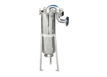 410mm - 810mm Stainless Steel Water Filter Housing Single Bag For Liquid Filtration