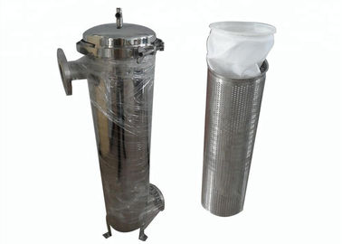 304 316 SS Bag Filter Housing 10-300mesh Filter Accuracy CE Approved