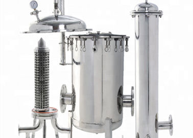 316L Stainless Steel Liquid Filter Housings 1.5" Sanitary Flange For Wine Filtration
