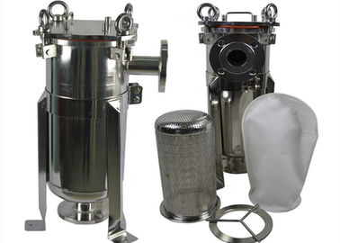 SS 316 304 Stainless Steel Bag Filter Housing For Food And Beverage