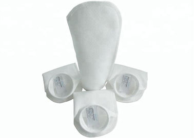 Non Woven Needle Polyethylene Liquid Filter Bag 5 Micron White Color For Food Industry