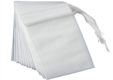 Biodegradable Pulling String Empty Tea Bags Semi Transparency PP Non Woven