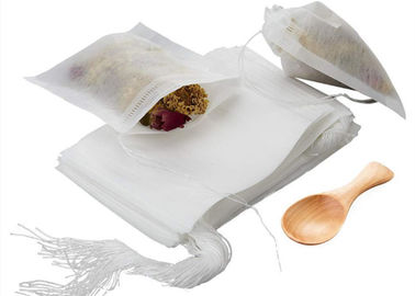 Biodegradable Pulling String Empty Tea Bags Semi Transparency PP Non Woven