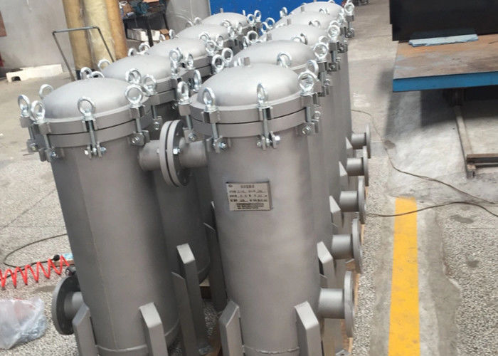 SS Bag Filter Housing , Pressure Rating 150 Psi Industrial Bag Filter System