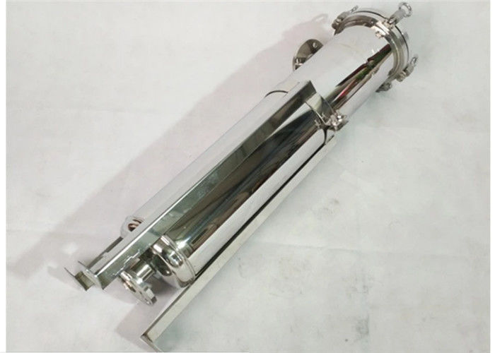 Single Bag Stainless Steel Cartridge Filter Housing Cylindrical Shape