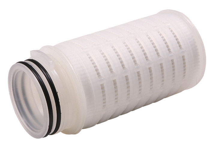PTEE Round HEPA Filter Cartridges , Micron Single Cartridge Filter Housing