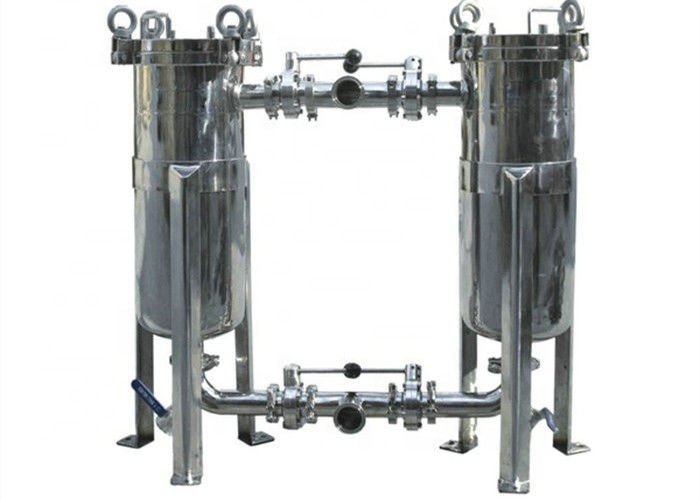 Food Grade Stainless Steel Bag Filter Housing For Water Treatment Plant