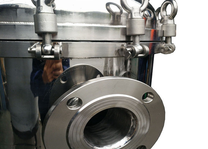 Bag Style Stainless Filter Housing , SS Micron Filter Housing With Rubber Seal Ring