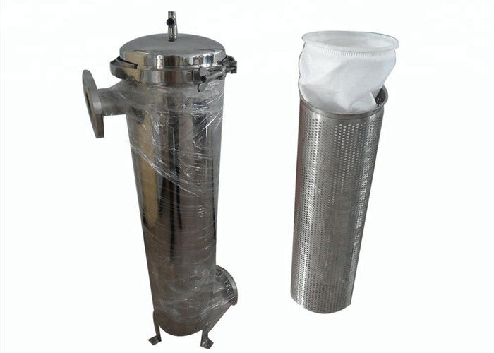 304 316 SS Bag Filter Housing 10-300mesh Filter Accuracy CE Approved