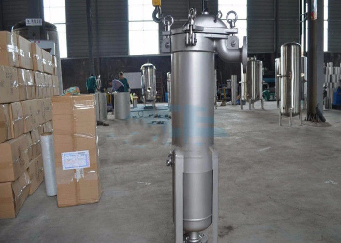 50 Micron Water Filter Housing Stainless Steel Bag Filter Housing With Mesh Basket