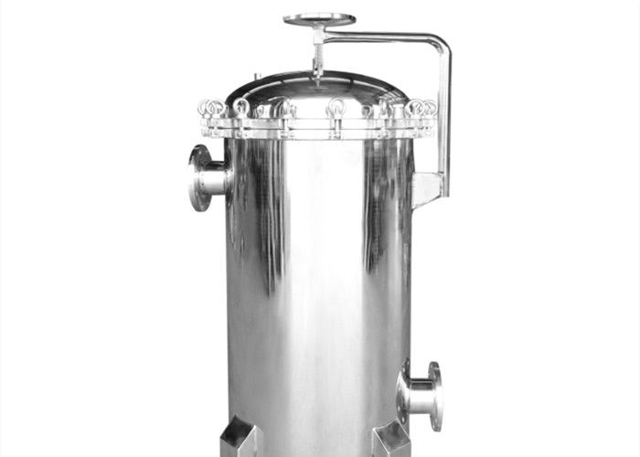 Top In Bottom Out Industrial Filter Housing Electrolytic Polishing 304 Housing Material