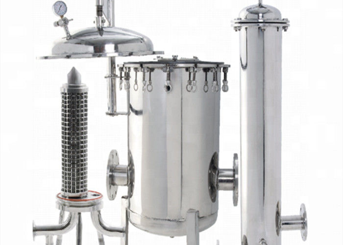 316L Stainless Steel Liquid Filter Housings 1.5" Sanitary Flange For Wine Filtration